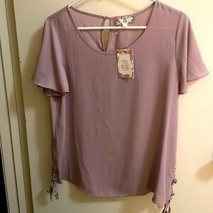 Blouse, lilac, size large